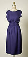 Afternoon dress, House of Balenciaga (French, founded 1937), silk, French