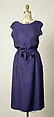 Afternoon dress, House of Balenciaga (French, founded 1937), silk, French