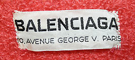 Ensemble, House of Balenciaga (French, founded 1937), wool, French