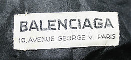 Coat, House of Balenciaga (French, founded 1937), cotton, French