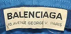 Hat, House of Balenciaga (French, founded 1937), cotton, French