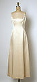 Evening ensemble, (a, b) House of Balenciaga (French, founded 1937), silk, French
