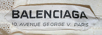 Evening ensemble, (a–c) House of Balenciaga (French, founded 1937), silk, French