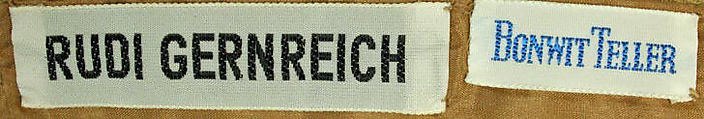 Dress, Rudi Gernreich (American (born Austria), Vienna 1922–1985 Los Angeles, California), polyester, metallic thread, American