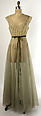 Nightgown, nylon, silk, American