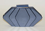 Clutch, Barbara R. Bolan, plastic, leather, American