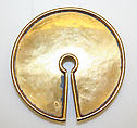Belt buckle, Mary McFadden American, brass, American