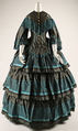 Dress, silk, British