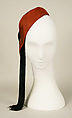 Cap, Charles James (American, born Great Britain, 1906–1978), silk, American