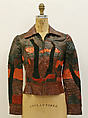 Jacket, Norma Kamali (American, born 1945), leather, synthetic, reptile skin, American