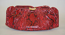 Accessory set, Dominick LaValle, snakeskin, metal, leather, American