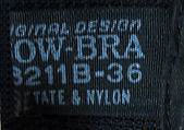 Bustier, acetate, nylon, elastic, wire, American