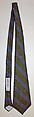 Necktie, Serendipity 3  American, wool, American