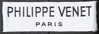 Coat, Philippe Venet (French, born 1929), wool, French