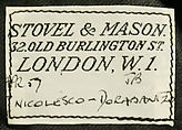 Dinner jacket, (a) Stovel &amp; Mason (British), silk, British