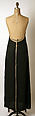 Evening dress, James Galanos (American, Philadelphia, Pennsylvania, 1924–2016 West Hollywood, California), silk, American