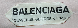 Evening dress, House of Balenciaga (French, founded 1937), silk, plastic, metal, French