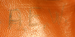 Hunting ensemble, (a–e) Abercrombie and Fitch Co. (American, founded 1892), (a, b) wool
(c) cotton
(d) wool, leather, fur
(e–h) leather, American
