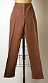 Pantsuit, House of Dior (French, founded 1946), wool, French