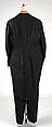 Evening suit, wool, silk, American