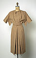 Dress, Gilbert Adrian (American, Naugatuck, Connecticut 1903–1959 Hollywood, California), wool, American