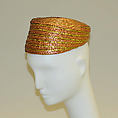 Hat, Yves Saint Laurent (French, founded 1961), metal, French