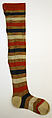 Stockings, silk, cotton, probably American