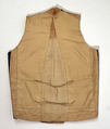 Waistcoat, silk, wool, cotton, British