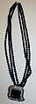 Necklace, Bill Blass Ltd. American, plastic (acrylic), glass, pewter, American
