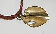 Belt, Tess Sholom, leather, brass, American