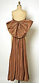 Evening dress, Jean Dessès (French (born Egypt), Alexandria 1904–1970 Athens), silk, cotton, plastic, French
