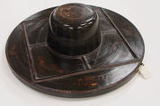 Hat, (a) grass or rush  
(b, c) lacquered bamboo, British