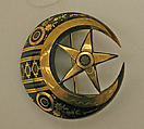 Brooch, tortoiseshell, gold, silver, British