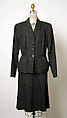 Suit, Elsa Schiaparelli (Italian, 1890–1973), silk, French
