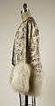 Evening jacket, House of Worth (French, 1858–1956), silk, silver, fur, French