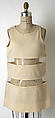 Ensemble, (a–d) Rudi Gernreich (American (born Austria), Vienna 1922–1985 Los Angeles, California), (a, c, d) wool, plastic (vinly)
(b) wool
(e,f) leather, plastic (vinyl), American