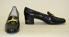 Shoes, Gucci (Italian, founded 1921), leather, plastic (vinyl), metal, Italian