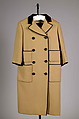 Coat, Norman Norell  American, Wool, cotton, American