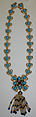 Necklace, William de Lillo American, gilt metal, plastic (acrylic), glass, American