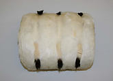 Muff, fur, silk, American