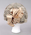Hat, silk, feathers, American