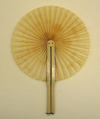 Fan, wood, paper, metal, American
