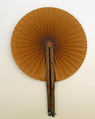 Fan, leather, cotton, American