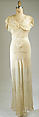 Nightgown, silk, cotton, American or European