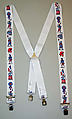 Suspenders, elastic, metal, French