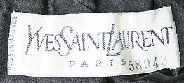 Evening ensemble, Yves Saint Laurent (French, founded 1961), silk, synthetic, French
