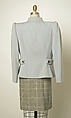 Suit, Valentino S.p.A. (Italian, founded 1959), a) wool
b) silk
c) wool, Italian