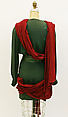 "Drape Danube", Mugler (French, founded 1974), Wool, synthetic, leather, French