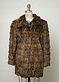 Jacket, Fendi (Italian, founded 1925), squirrel fur, Italian