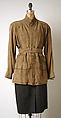 Ensemble, Giorgio Armani Italian, leather, silk, wool, Italian